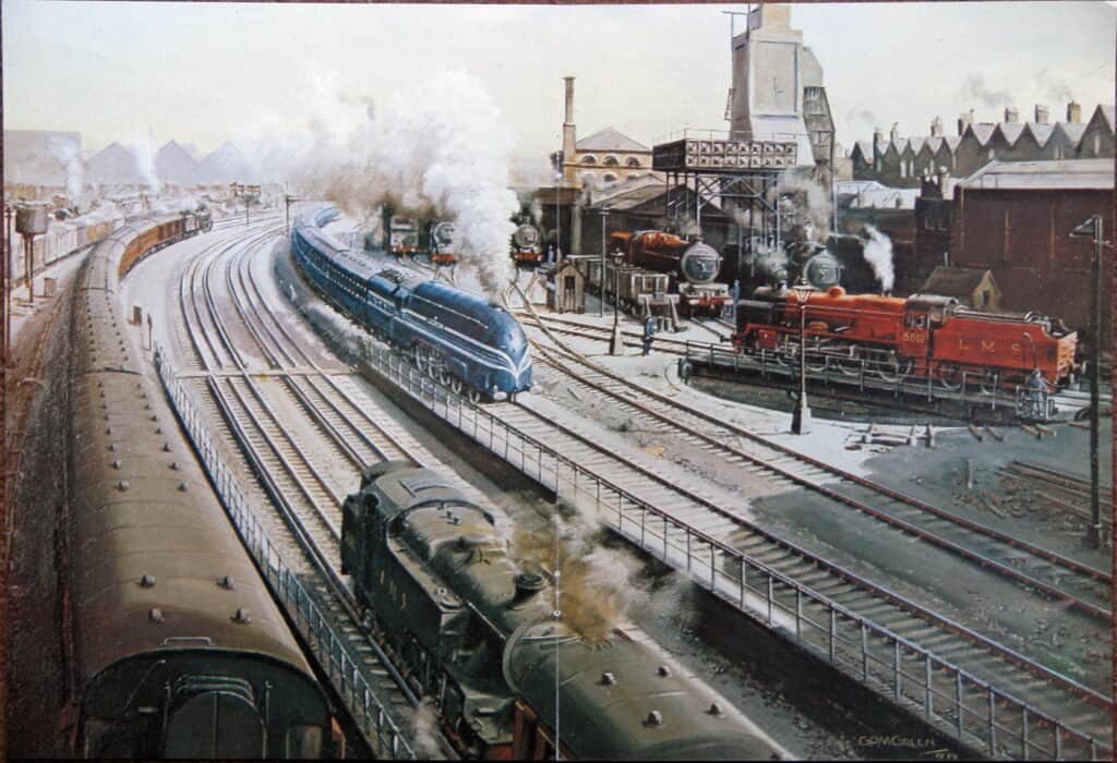 Picture showing Passenger Locomotive Shed 1938