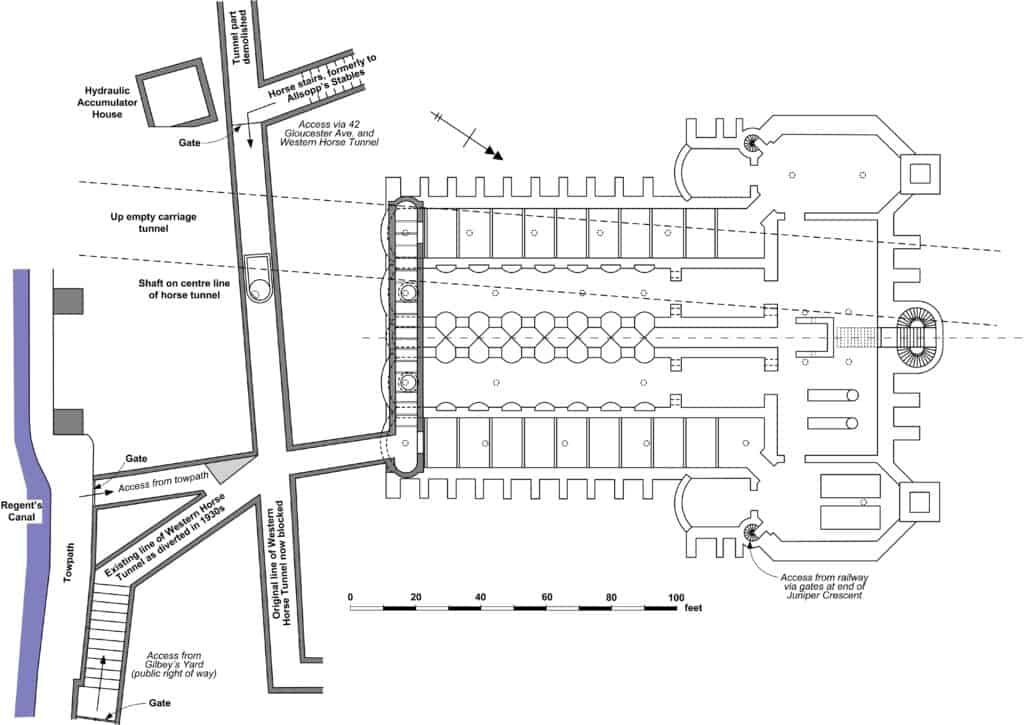 General plan of the winding engine vaults