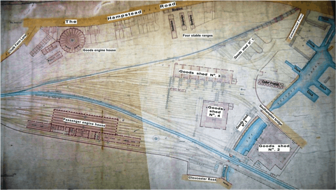 Plan of Camden Goods Depot 1852