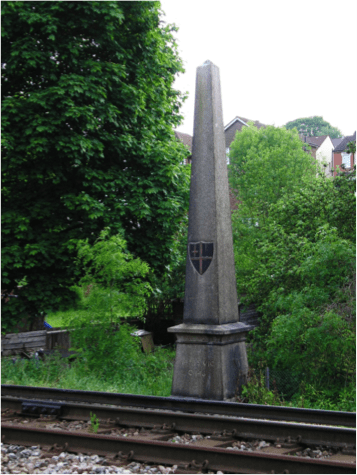 Photo of a Coal Duty Railway marker