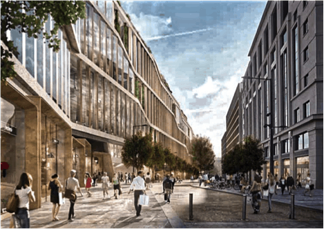 Imagined picture of Kings Boulevard completed