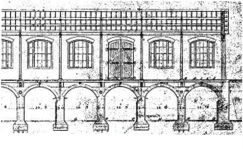 Plan of original construction shop