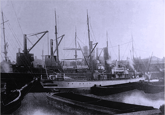 Photo of SS Moringen at Regent Canal Docks 