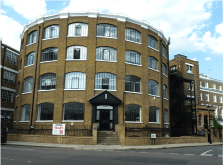 Photo of an Old Piano Factory, now The Rotunda