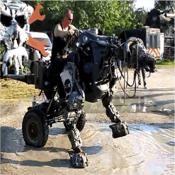 Photo of a Mutoid Waste Company sculpture